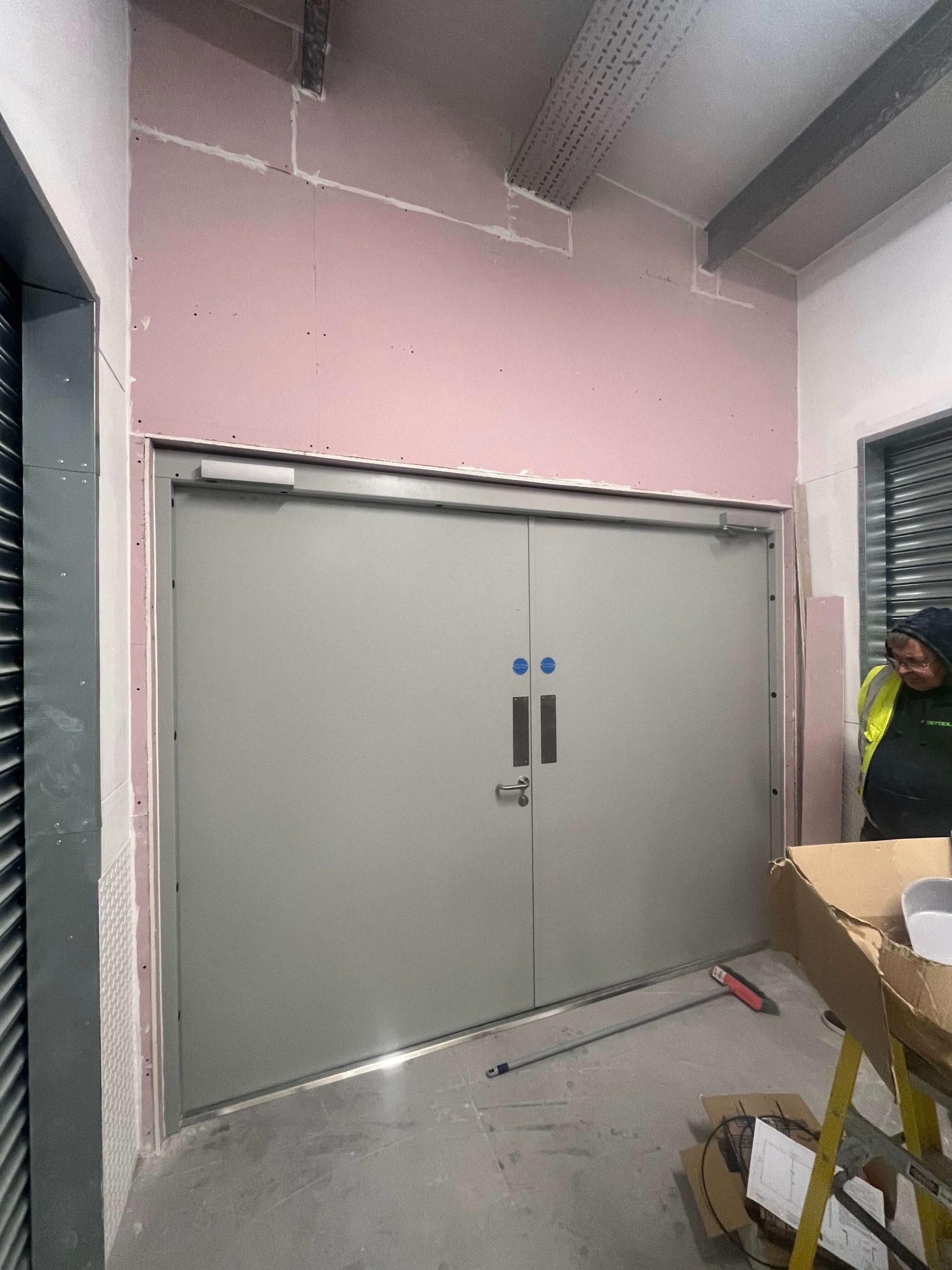 double steel fire rated doors