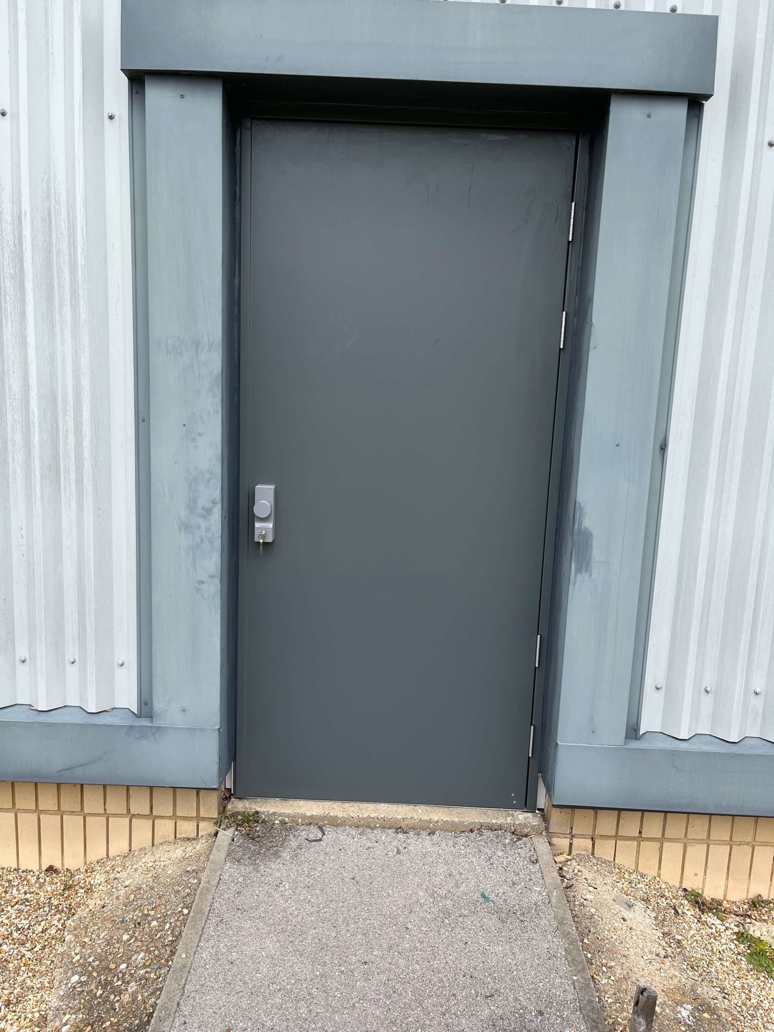 steel fire exit external override