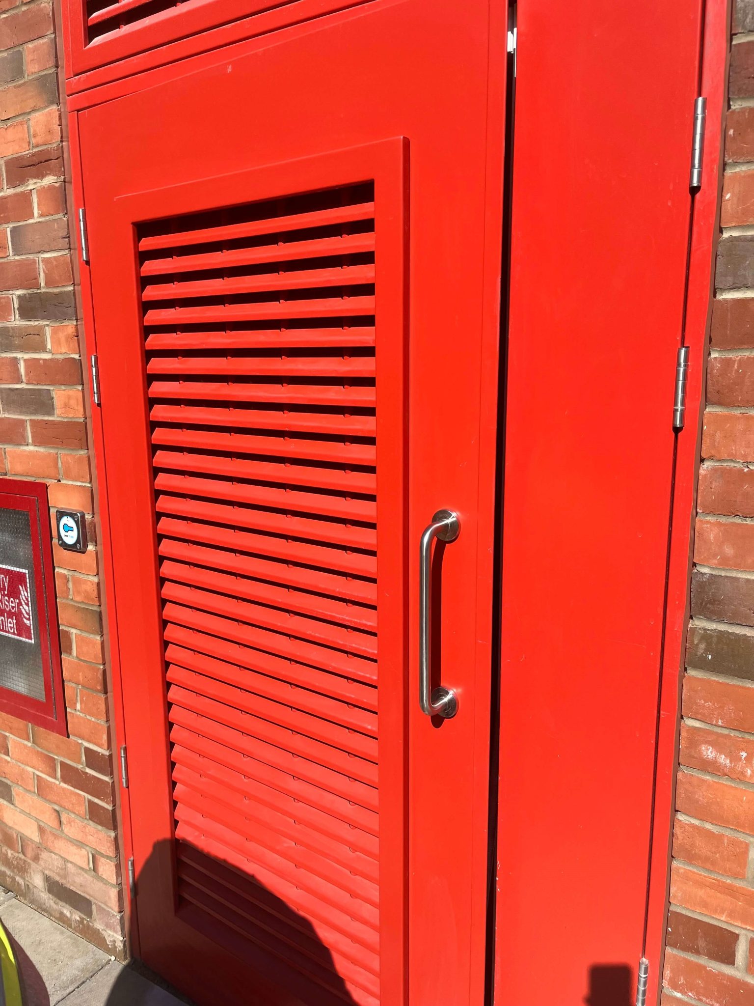 steel louvred door