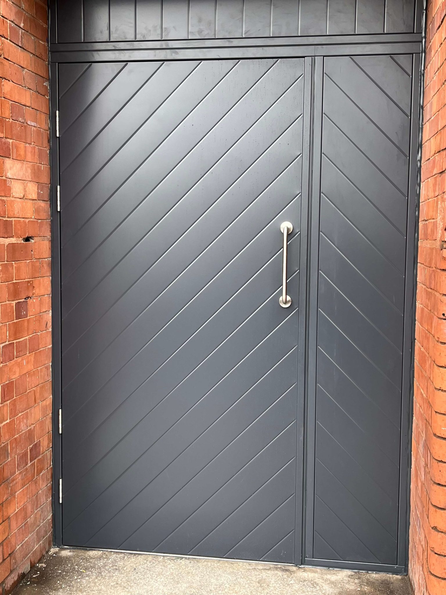 timber effect steel door